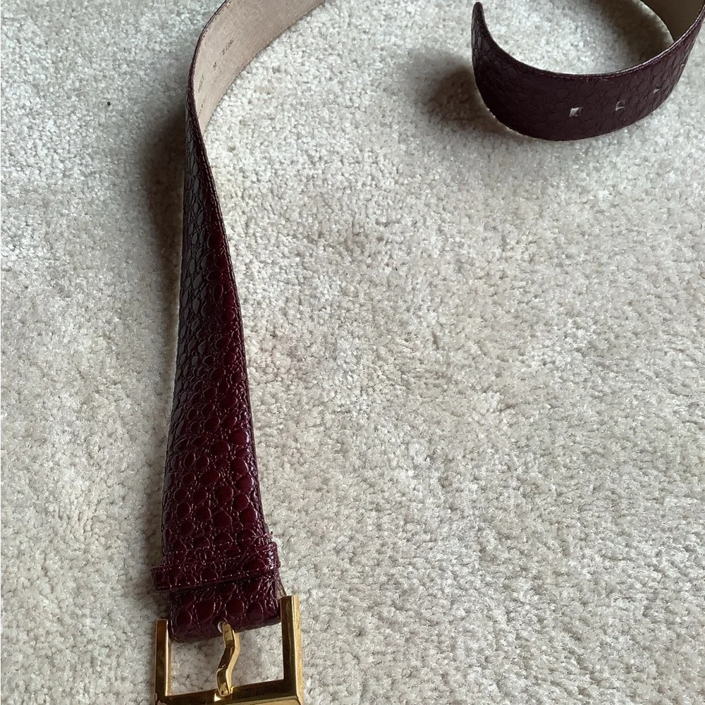 Genuine Leather burgundy belt